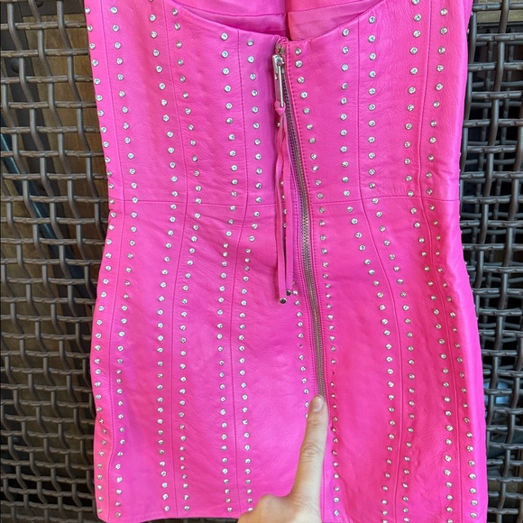 Retrofête Vesta Embellished Leather Dress - Picture 8 of 12